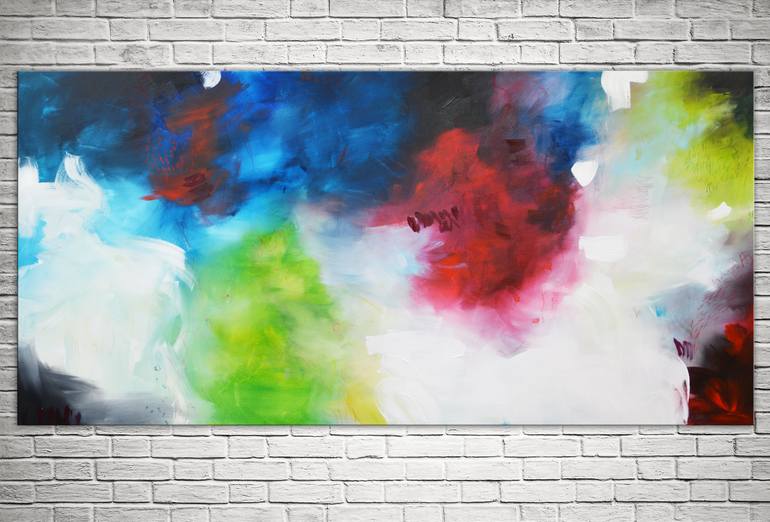 Original Abstract Expressionism Abstract Painting by Andrada Anghel