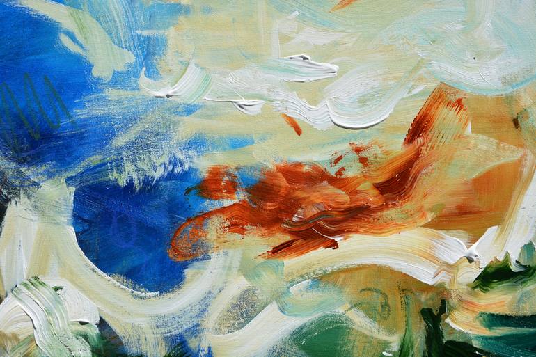 Original Abstract Expressionism Abstract Painting by Andrada Anghel