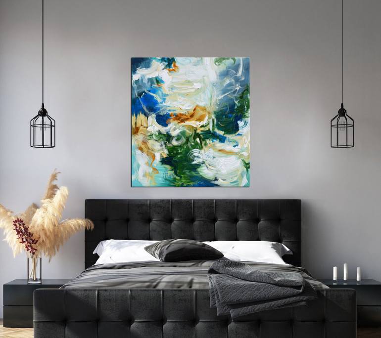 Original Abstract Expressionism Abstract Painting by Andrada Anghel