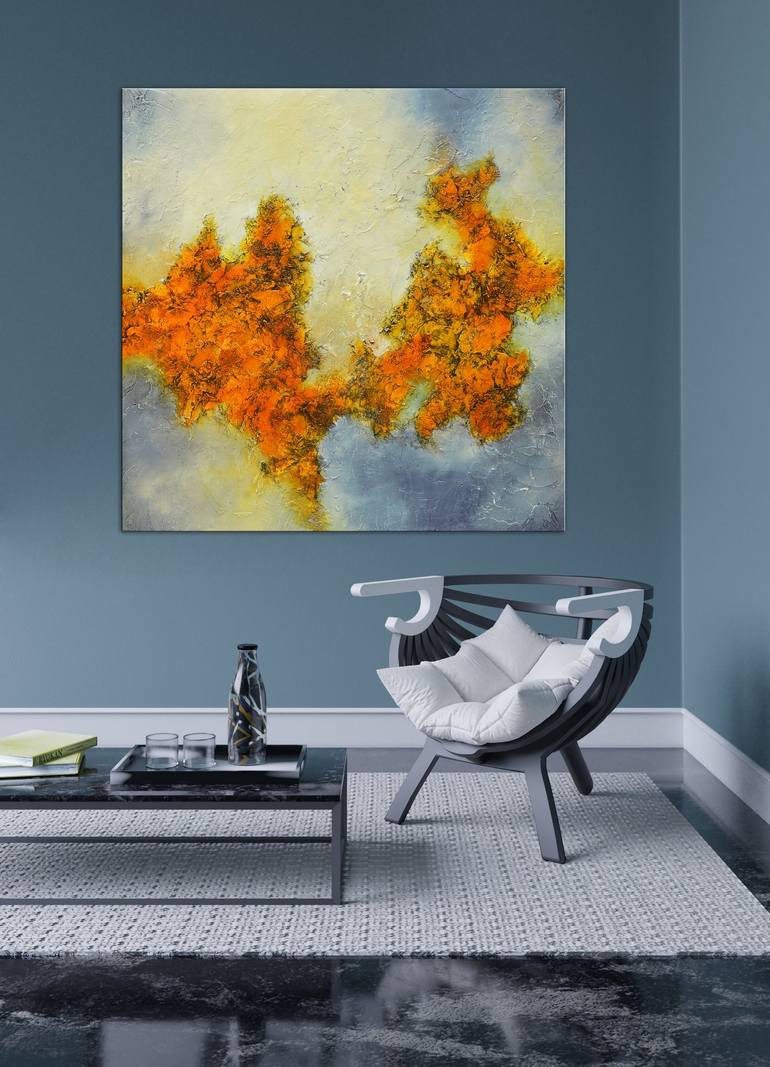 Original Abstract Expressionism Abstract Painting by Andrada Anghel