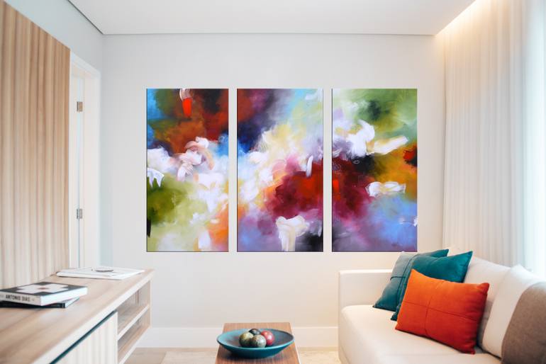 Original Abstract Expressionism Abstract Painting by Andrada Anghel