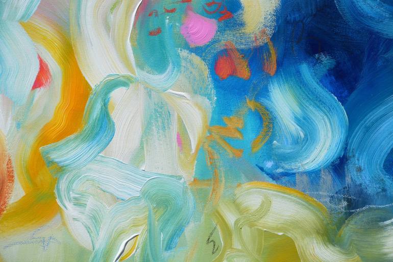 Original Abstract Expressionism Abstract Painting by Andrada Anghel