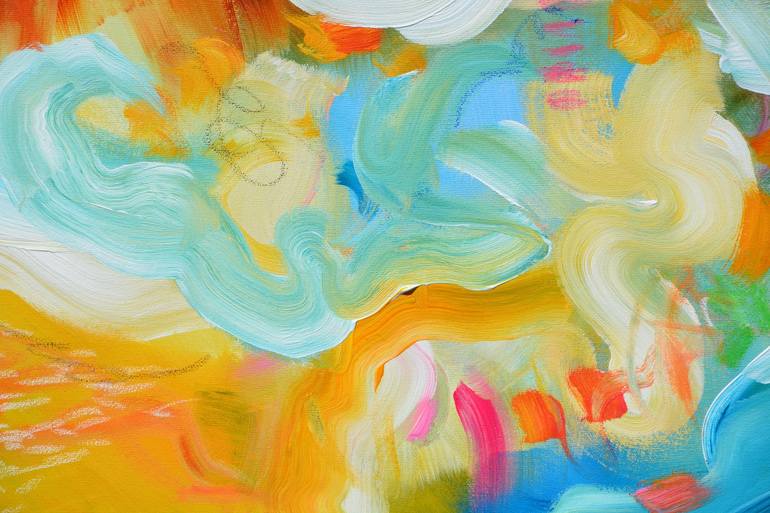 Original Abstract Expressionism Abstract Painting by Andrada Anghel