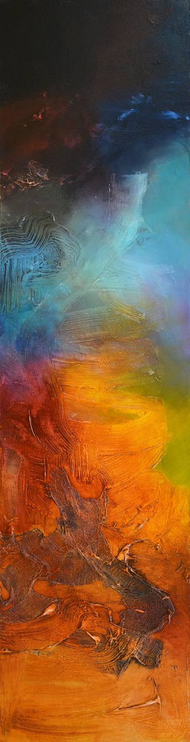 Original Fine Art Abstract Paintings by Andrada Anghel