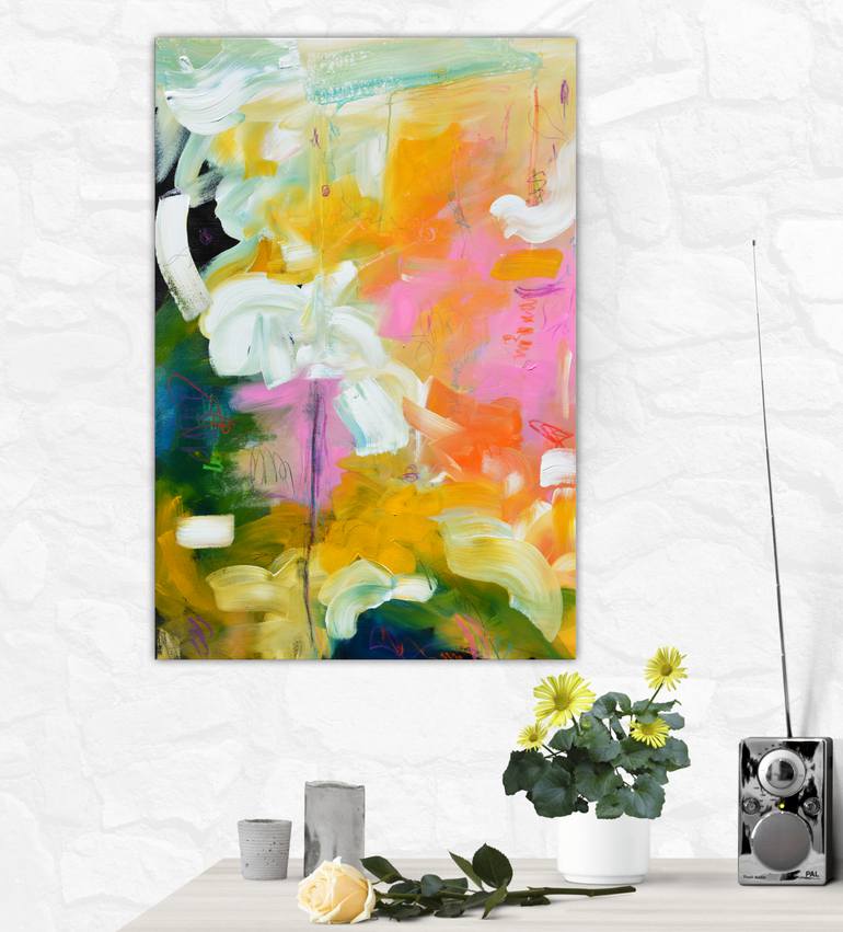 Original Abstract Expressionism Abstract Painting by Andrada Anghel