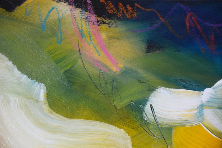 Original Abstract Expressionism Abstract Painting by Andrada Anghel
