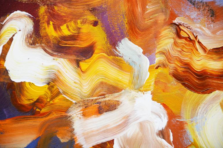 Original Abstract Expressionism Abstract Painting by Andrada Anghel