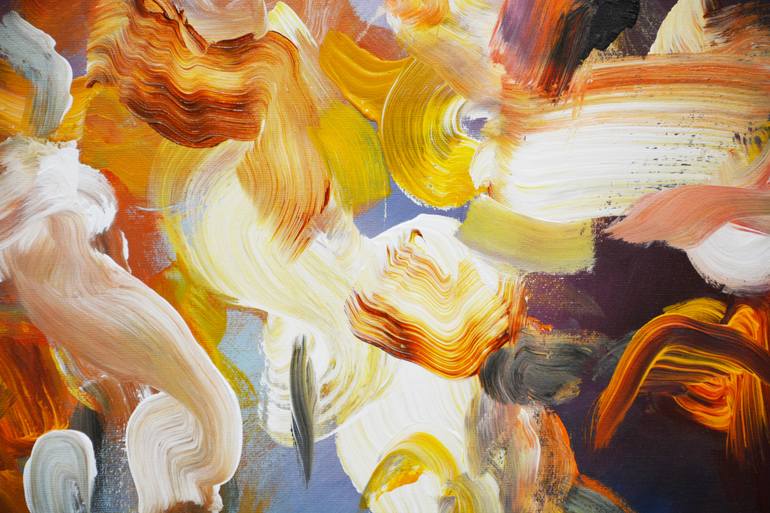 Original Abstract Expressionism Abstract Painting by Andrada Anghel