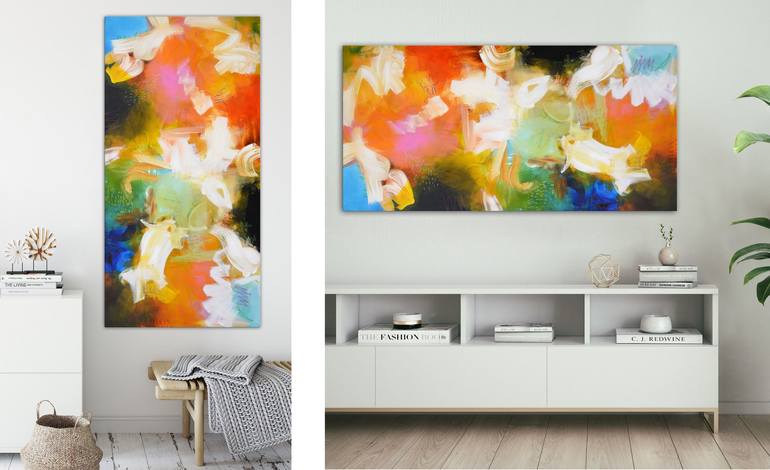 Original Abstract Expressionism Abstract Painting by Andrada Anghel