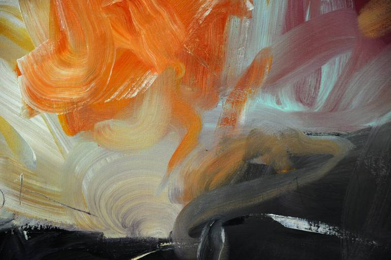 Original Abstract Expressionism Abstract Painting by Andrada Anghel