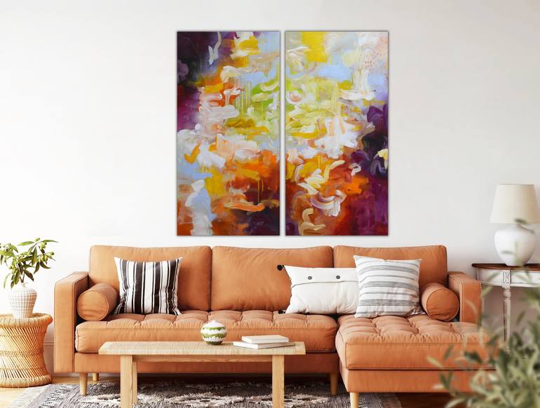 Original Abstract Expressionism Abstract Painting by Andrada Anghel