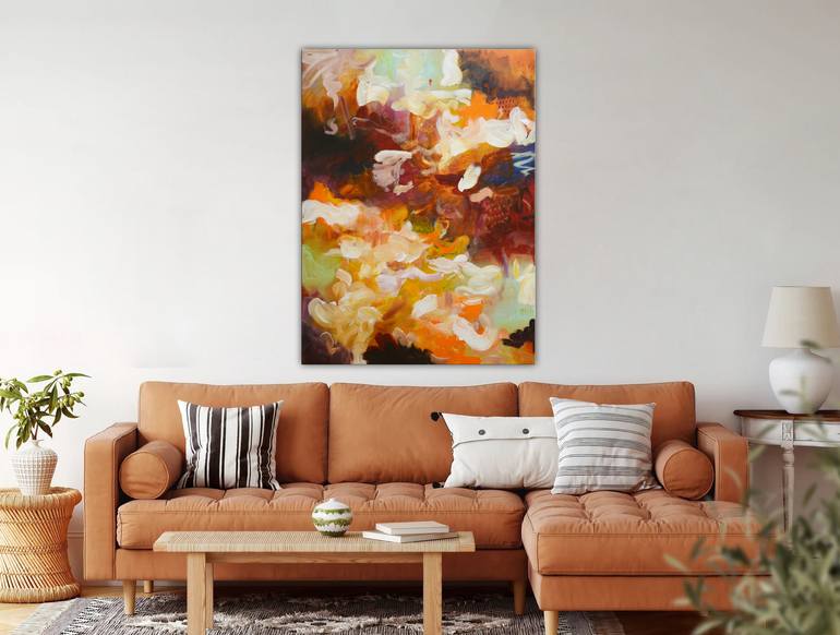 Original Abstract Expressionism Abstract Painting by Andrada Anghel