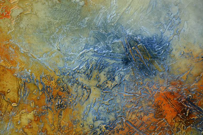 Original Abstract Expressionism Abstract Painting by Andrada Anghel