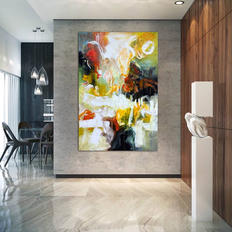 Original Abstract Expressionism Abstract Painting by Andrada Anghel