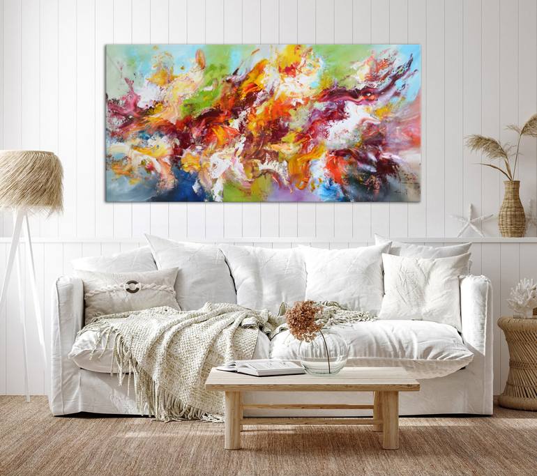 Original Abstract Expressionism Abstract Painting by Andrada Anghel