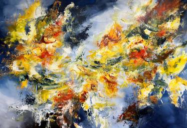 Original Fine Art Abstract Paintings by Andrada Anghel