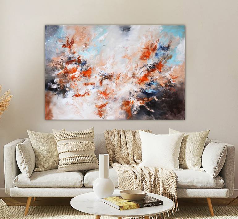 Original Fine Art Abstract Painting by Andrada Anghel