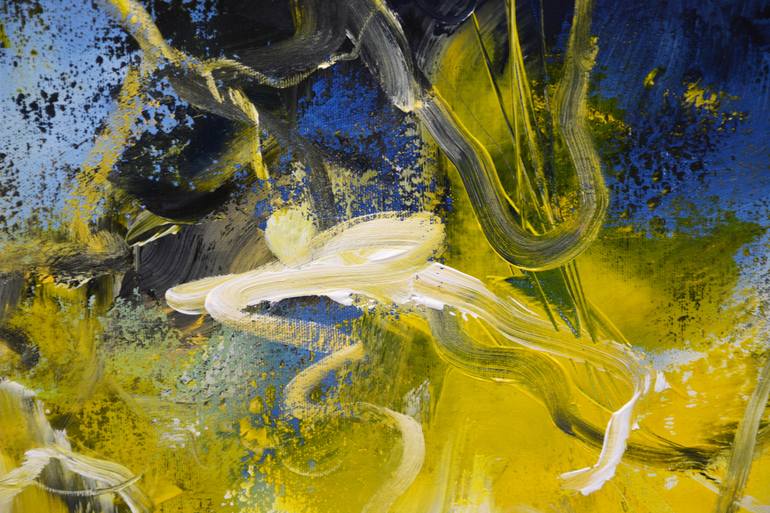 Original Abstract Expressionism Abstract Painting by Andrada Anghel