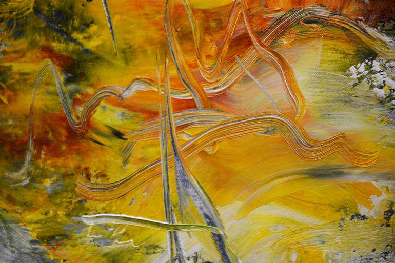 Original Abstract Expressionism Abstract Painting by Andrada Anghel