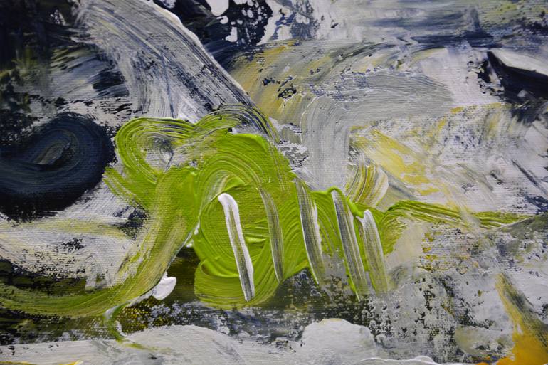 Original Abstract Expressionism Abstract Painting by Andrada Anghel