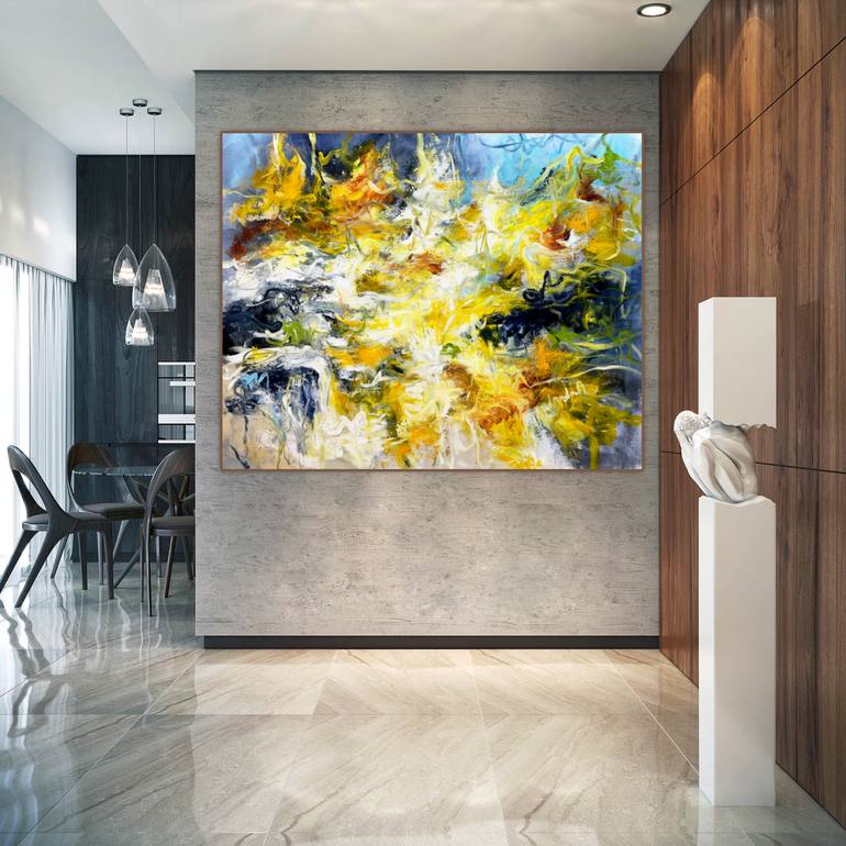 Original Abstract Expressionism Abstract Painting by Andrada Anghel