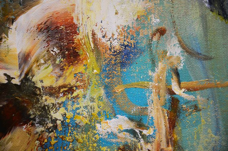 Original Abstract Expressionism Abstract Painting by Andrada Anghel