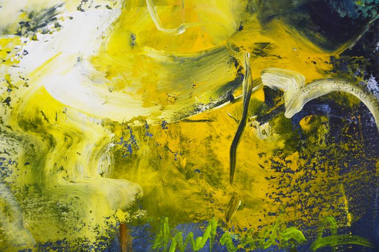 Original Abstract Expressionism Abstract Painting by Andrada Anghel