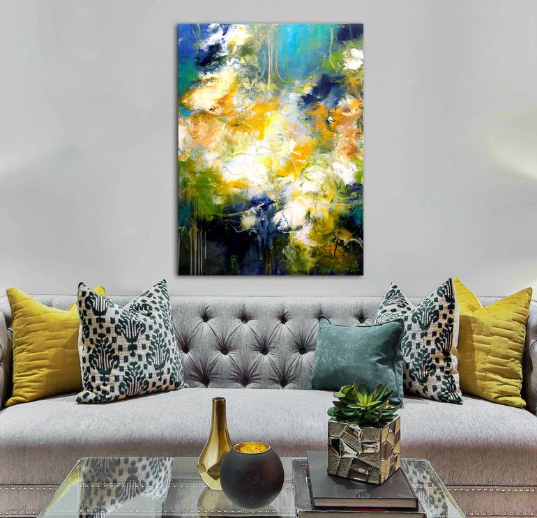 Original Abstract Expressionism Abstract Painting by Andrada Anghel