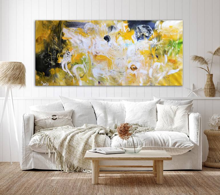Original Abstract Expressionism Abstract Painting by Andrada Anghel