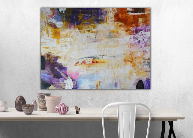 Original Abstract Expressionism Abstract Painting by Andrada Anghel