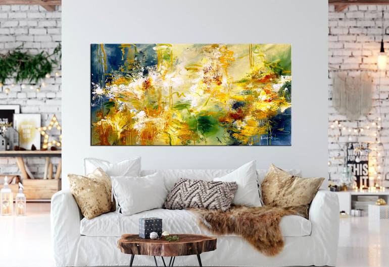 Original Abstract Expressionism Abstract Painting by Andrada Anghel