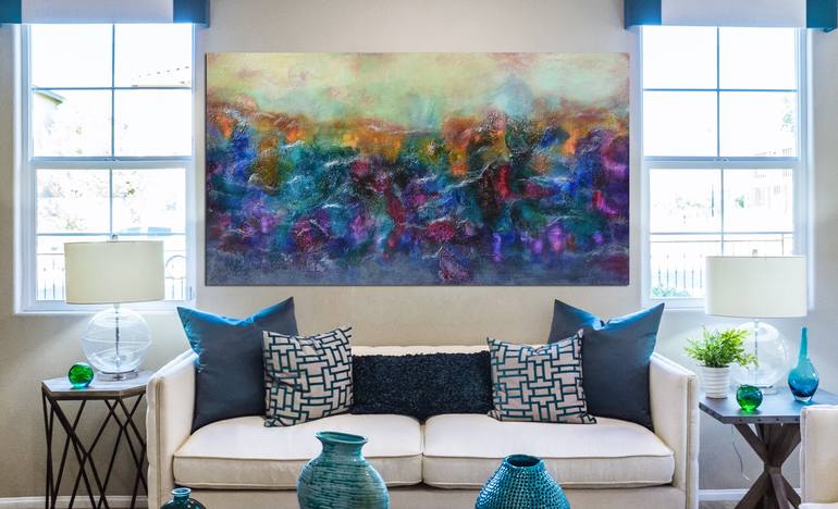 Original Abstract Expressionism Abstract Painting by Andrada Anghel