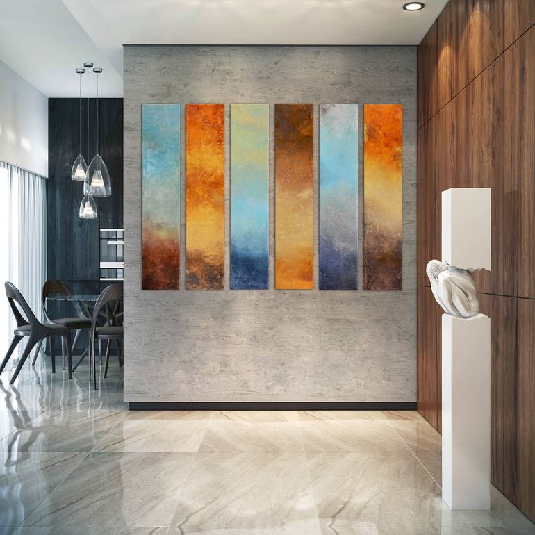 Original Abstract Expressionism Abstract Painting by Andrada Anghel