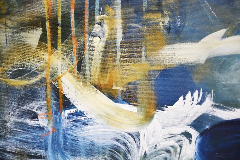 Original Abstract Expressionism Abstract Painting by Andrada Anghel