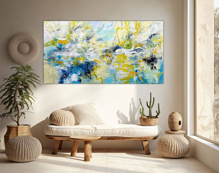 Original Abstract Expressionism Abstract Painting by Andrada Anghel