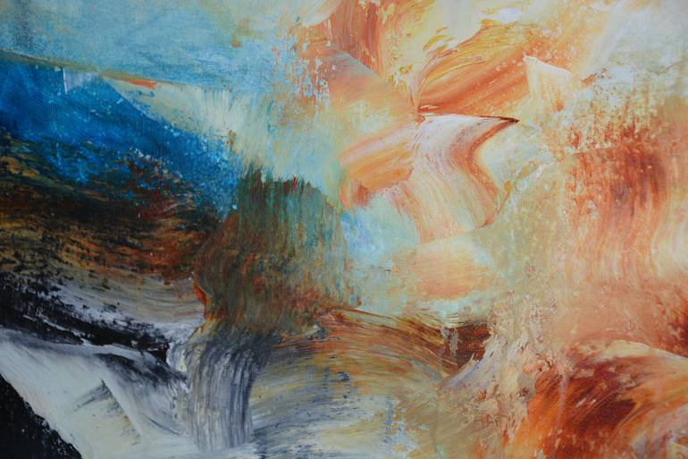 Original Abstract Expressionism Abstract Painting by Andrada Anghel