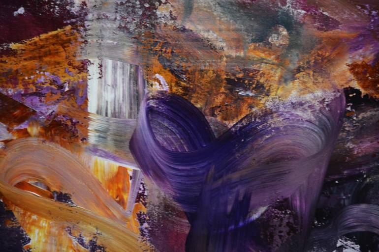 Original Abstract Expressionism Abstract Painting by Andrada Anghel