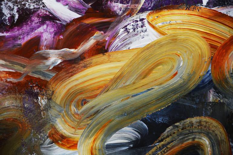 Original Abstract Expressionism Abstract Painting by Andrada Anghel