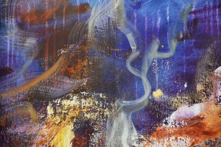 Original Abstract Expressionism Abstract Painting by Andrada Anghel