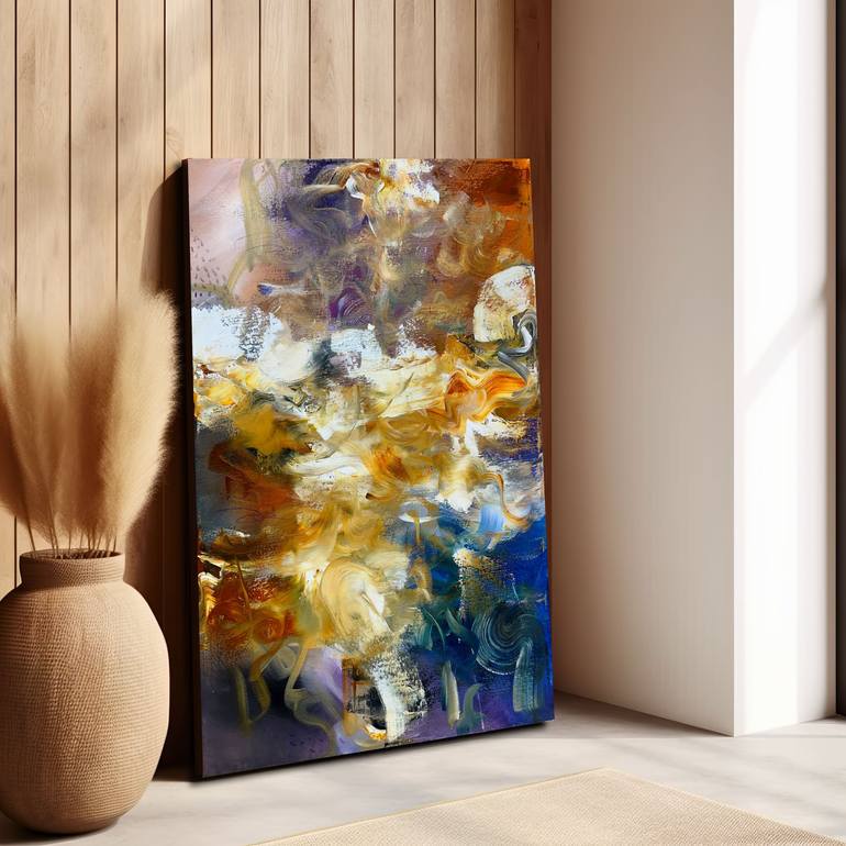 Original Abstract Expressionism Abstract Painting by Andrada Anghel