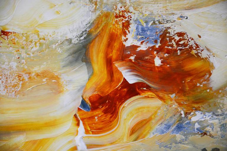 Original Abstract Expressionism Abstract Painting by Andrada Anghel