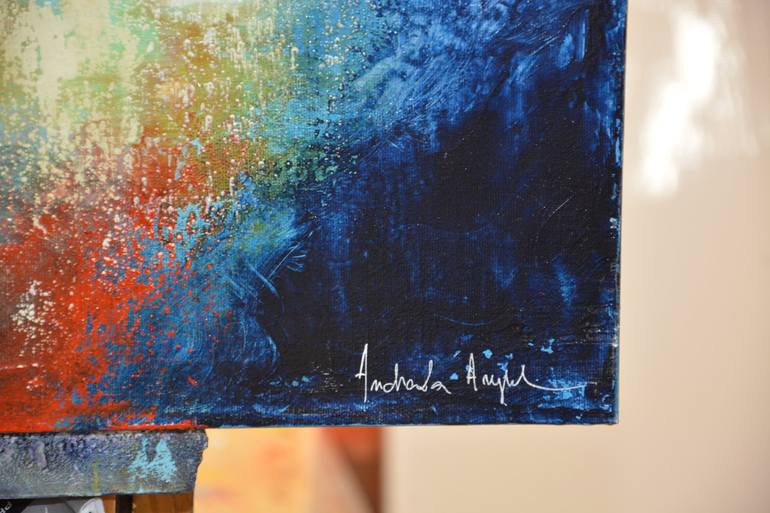 Original Abstract Expressionism Abstract Painting by Andrada Anghel