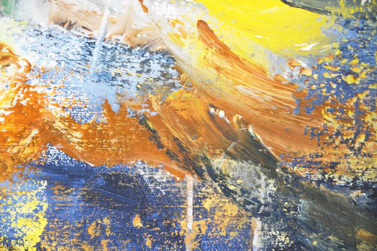 Original Abstract Expressionism Abstract Painting by Andrada Anghel