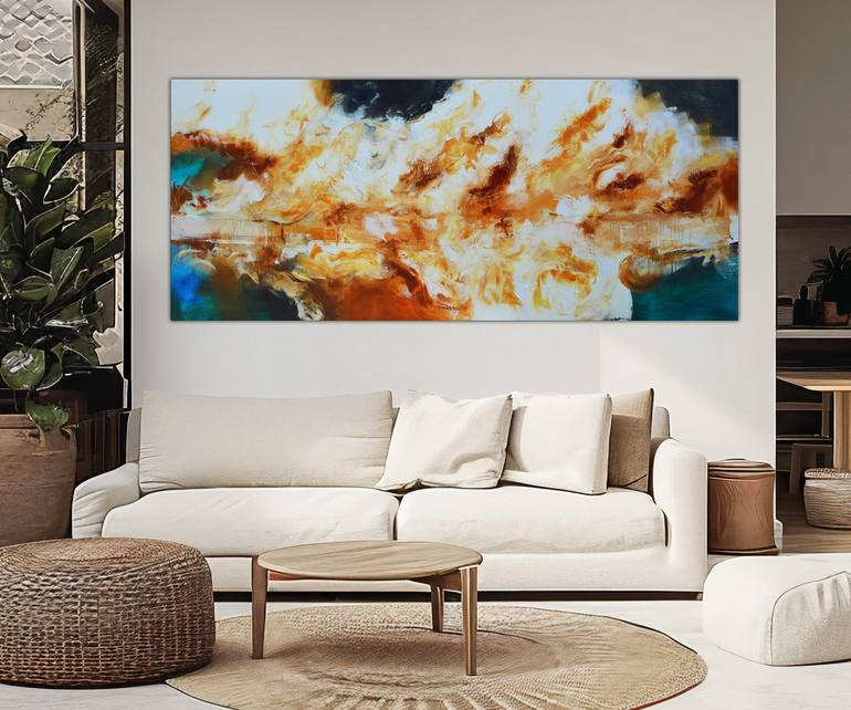 Original Abstract Expressionism Abstract Painting by Andrada Anghel