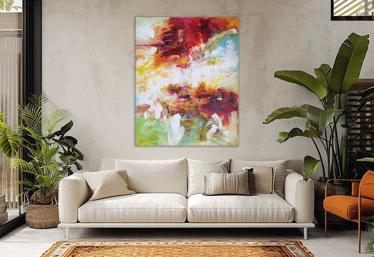 Original Abstract Expressionism Abstract Painting by Andrada Anghel