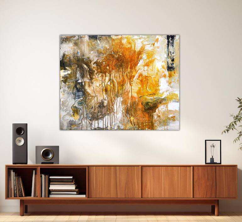 Original Abstract Expressionism Abstract Painting by Andrada Anghel