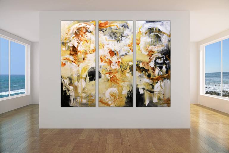 Original Abstract Expressionism Abstract Painting by Andrada Anghel