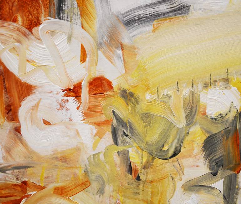 Original Abstract Expressionism Abstract Painting by Andrada Anghel
