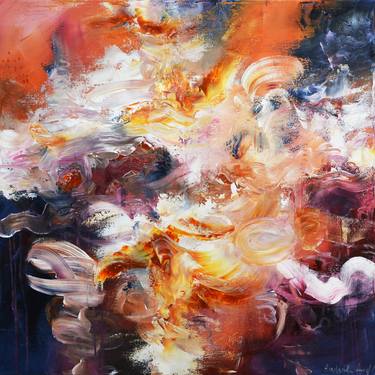 Original Abstract Expressionism Abstract Paintings by Andrada Anghel