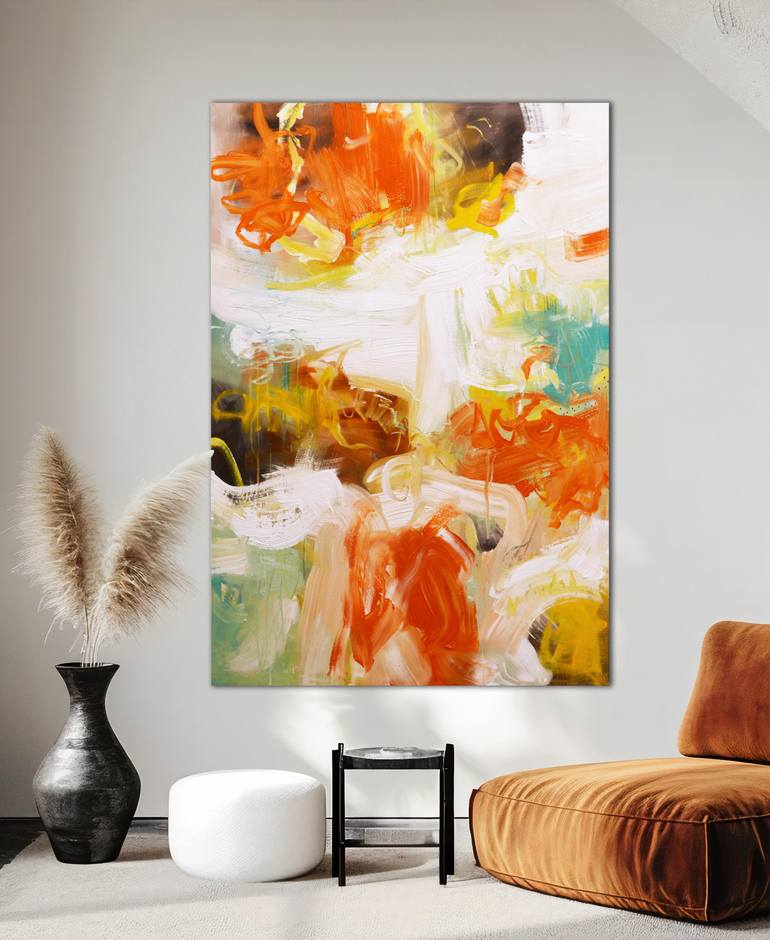 Original Abstract Expressionism Abstract Painting by Andrada Anghel